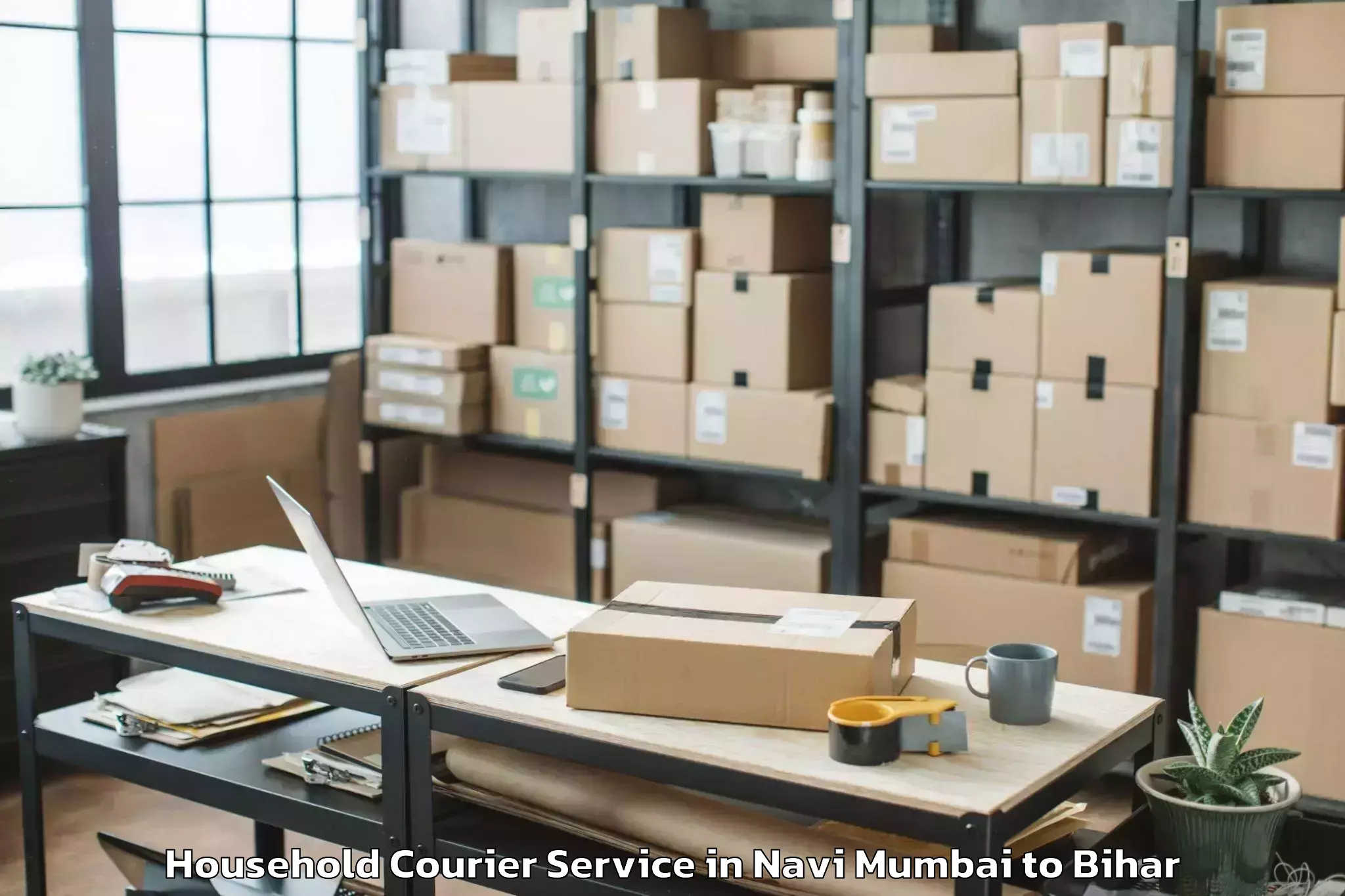 Top Navi Mumbai to Ratni Faridpur Household Courier Available